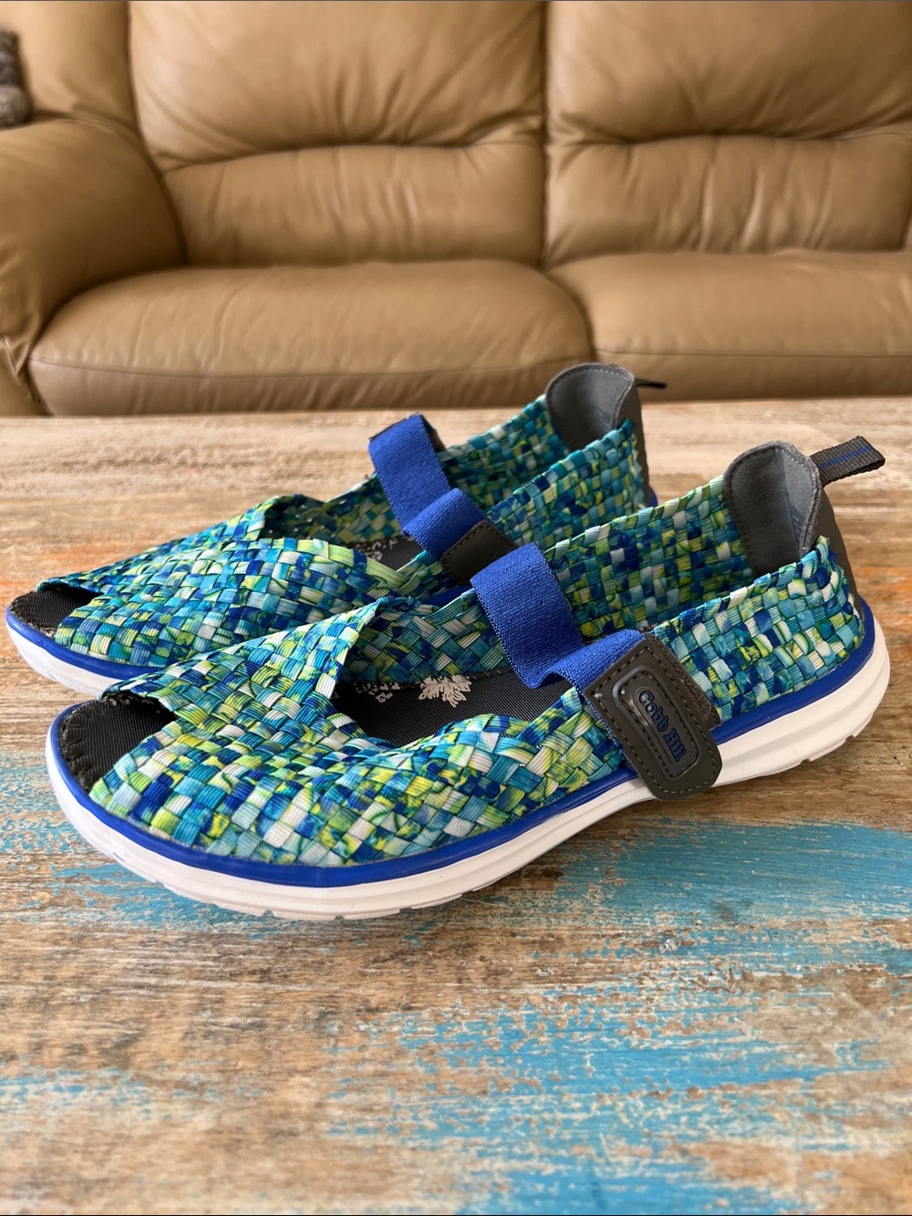 Cobb Hill by New Balance Wink woven Peep Toe Sneakers Size 9